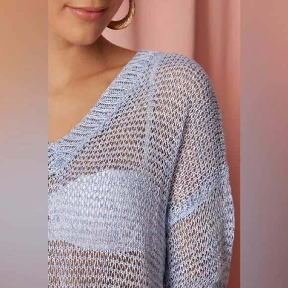 Superdown Serinah V Neck Sweater Size Medium Revolve - Picture 3 of 11